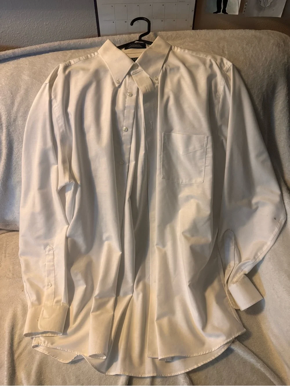 J. Crew Men's White Button-Down Dress Shirt